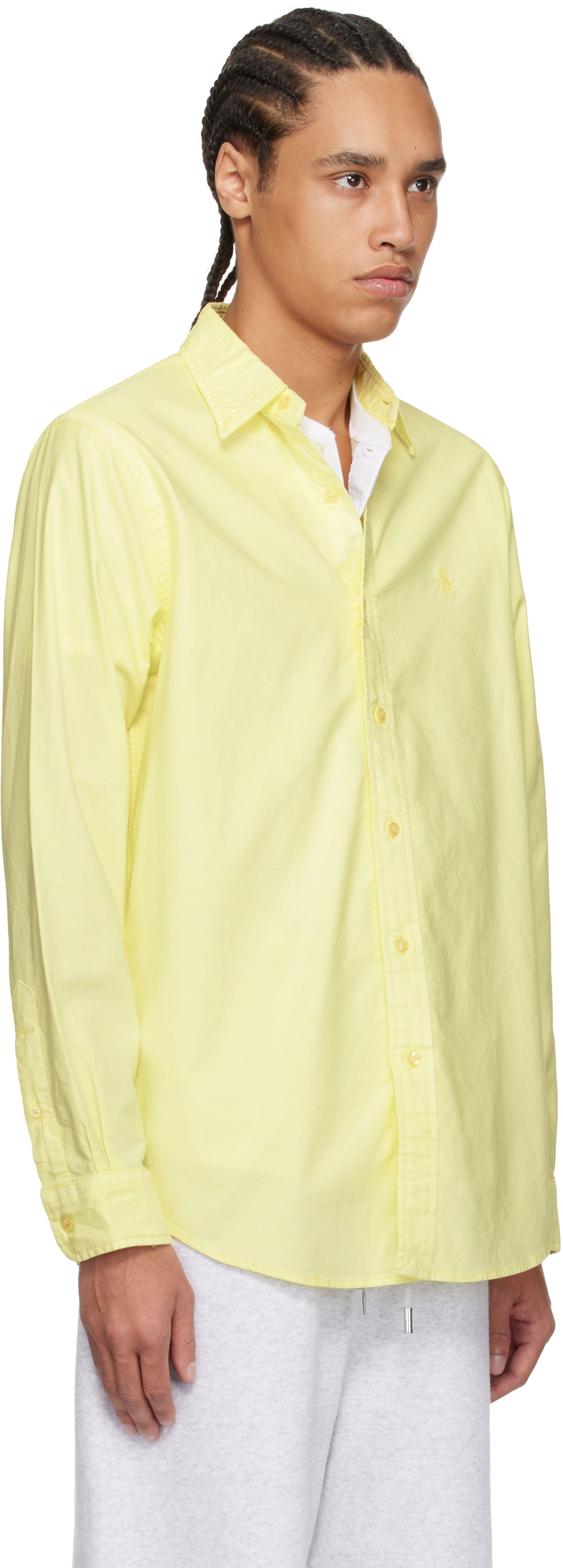 Skjorte Polo by Ralph Lauren Polo Ralph Lauren Classic Fit Mineral Dyed Oxford Shirt Gul | 710965794006, 1