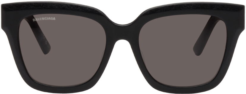 Solbriller Balenciaga Black Sqaure Sort | BB0237SA-001