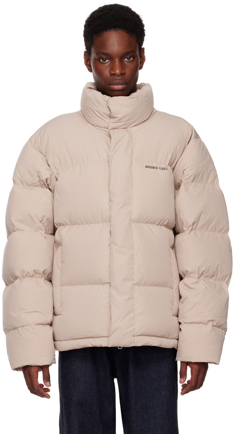 Puffer jakke AXEL ARIGATO Gray Halo Down Jacket Beige | A0530002, 0