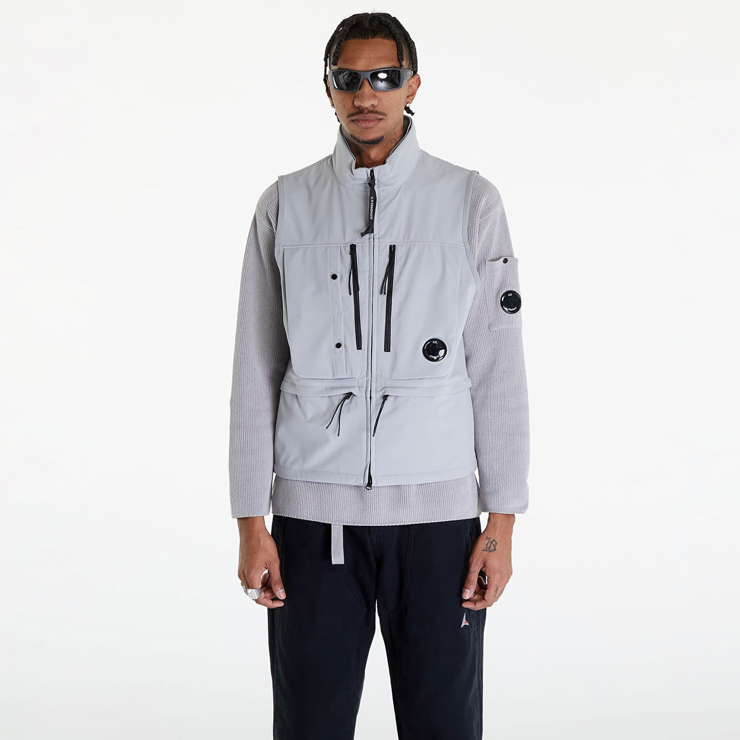 Vest C.P. Company Vest Drizzle Grey Grå | 16CMOW105A005968A-913, 0