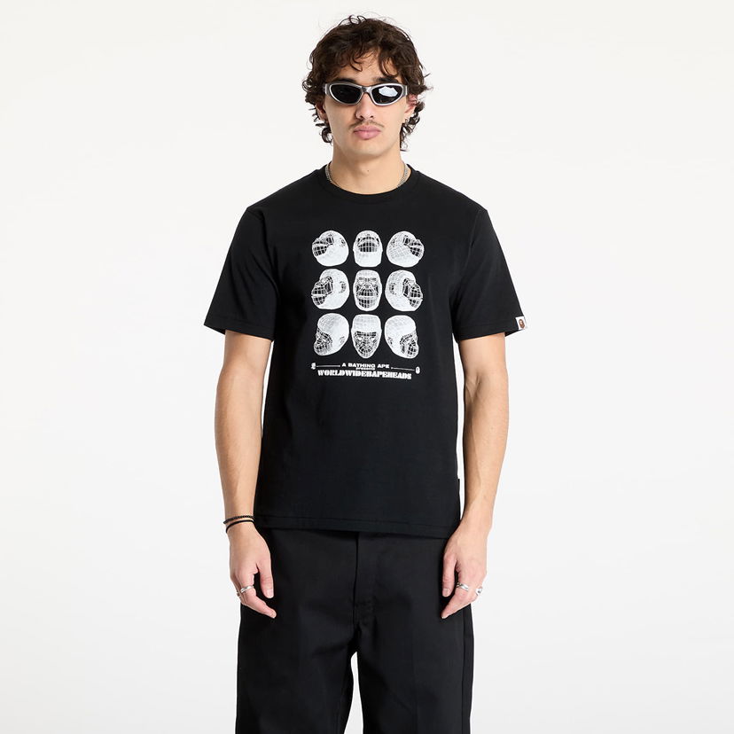 T-shirt BAPE Black Short Sleeve Graphic T-Shirt Sort | 001CSK701006M BLK