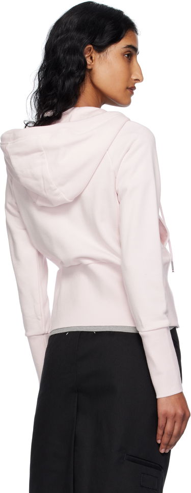 Sweatshirt Thom Browne Thom Browne 4-Bar Zip Hoodie Lyserød | FJT382A-03037, 2