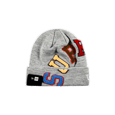 Beanie Supreme New Era x Big Arc Beanie Grå | FW20BN31 HEATHER GREY, 0