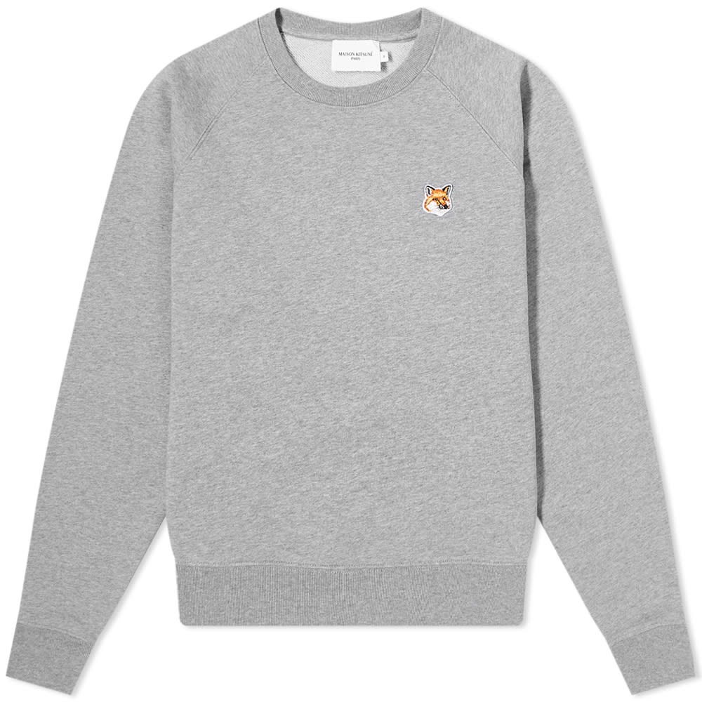 Sweatshirt MAISON KITSUNÉ Fox Head Patch Adjusted Sweat Grå | AW00303KM0001-H150, 0