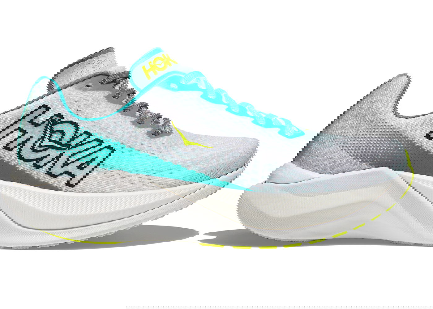 Sneakers og sko Hoka One One Mach X White Blue Glass (Women's) Grå | 1141451-WBGL, 0