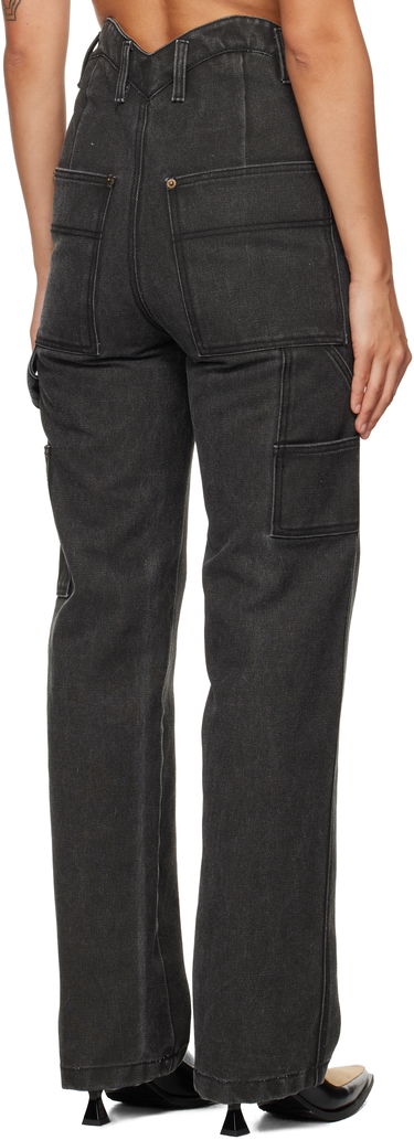 Jeans We11done We11done Heart Work Trousers Sort | WD-PT3-24-280-W-BK, 2
