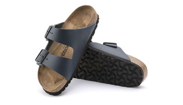 Sneakers og sko Birkenstock Arizona Natural Leather Narrow Fit Mørkeblå | 51153, 5