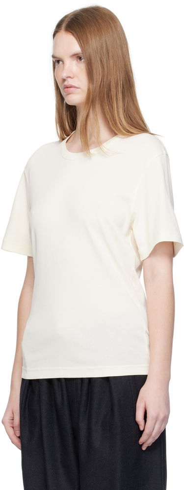 T-shirt LEMAIRE LEMAIRE Rib T-shirt Hvid | TO1440 LJ1016, 3