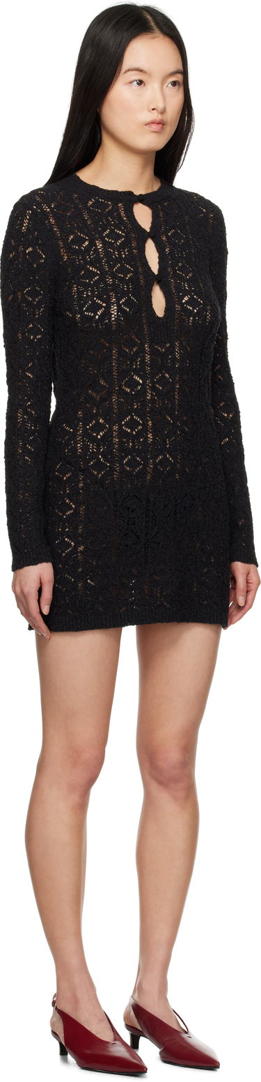 Kjole Loulou de Saison Loulou de Saison Evan Knit Minidress Hvid | EVAN, 4