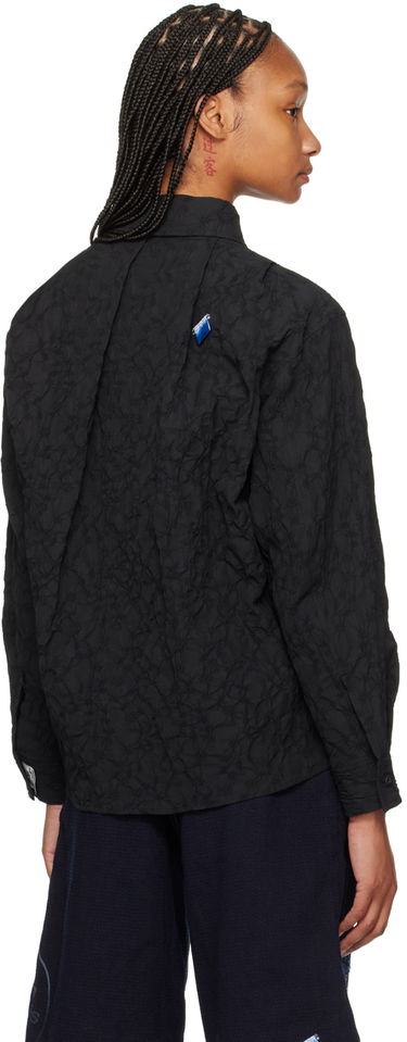 Skjorte ADER ERROR Flag Textured Shirt Sort | BN01SSSH0102BK, 2