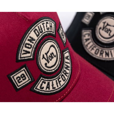 Kasket Von Dutch Von Dutch Trucker MC Logo Cap Bourgogne | VD/0/CAS1/BIK/BOR, 5