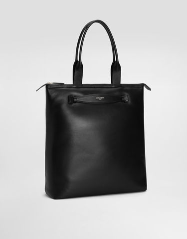 Mulepose Dolce & Gabbana Dolce & Gabbana Calfskin Nappa Leather Shopper Tote Sort | BM2415AF98480999, 2