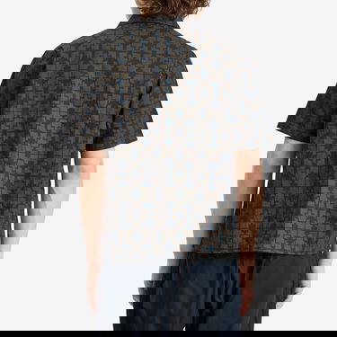 Skjorte Universal Works Milta Print Road Shirt, Size X-Large Mørkeblå | P32045-NVY, 3