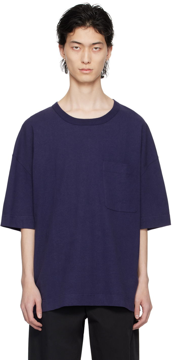 T-shirt LEMAIRE Boxy Pocket T-Shirt Blå | TO1165 LJ1010, 0