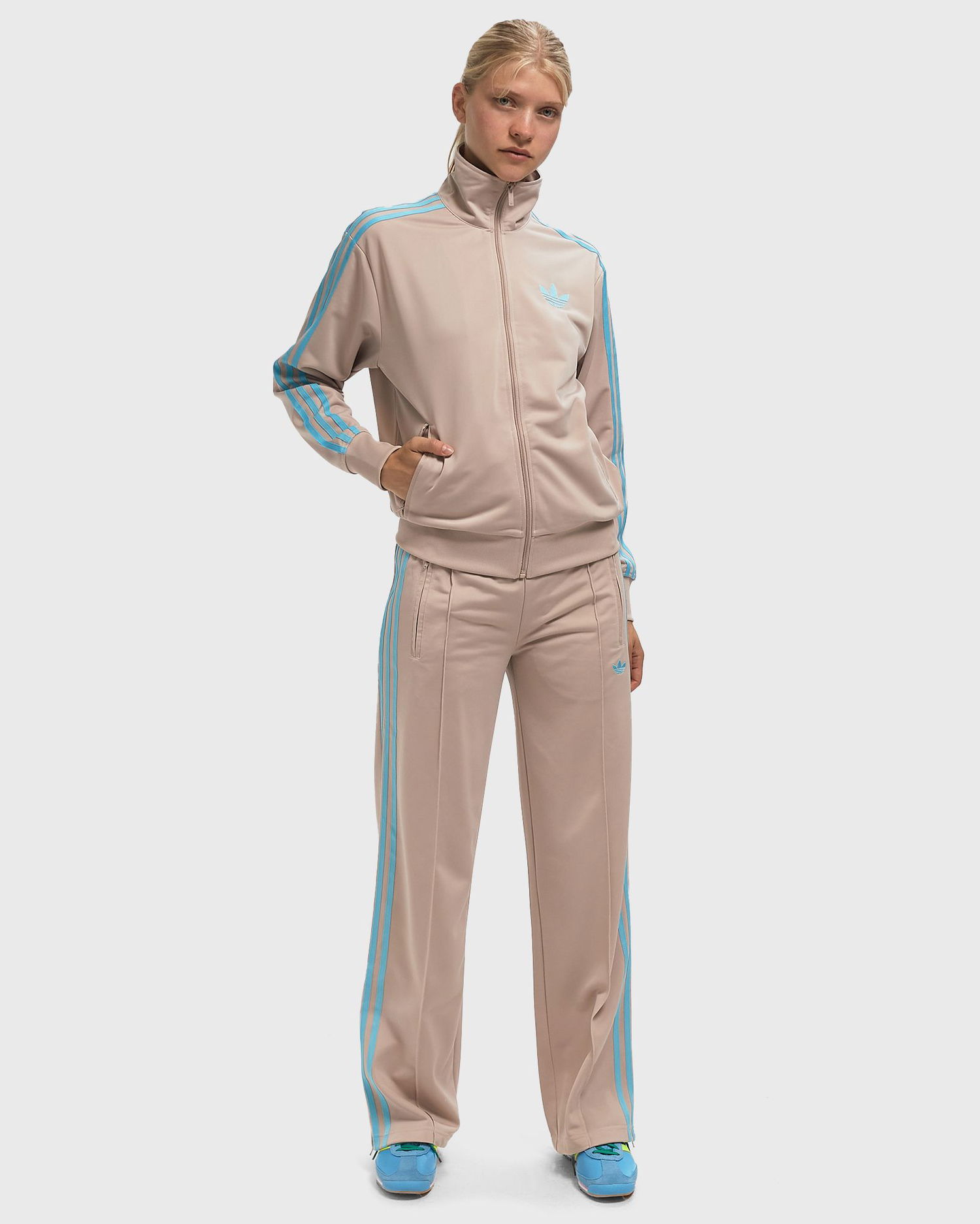 Jakke adidas Performance Adicolor Classic Firebird Loose Track Jacket Beige | JX7864, 1