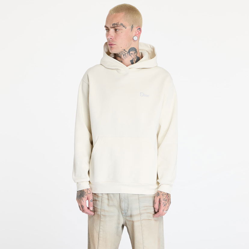 Sweatshirt Dime Classic Small Logo Hoodie UNISEX Natural XS Beige | DIMEFA2412NAT