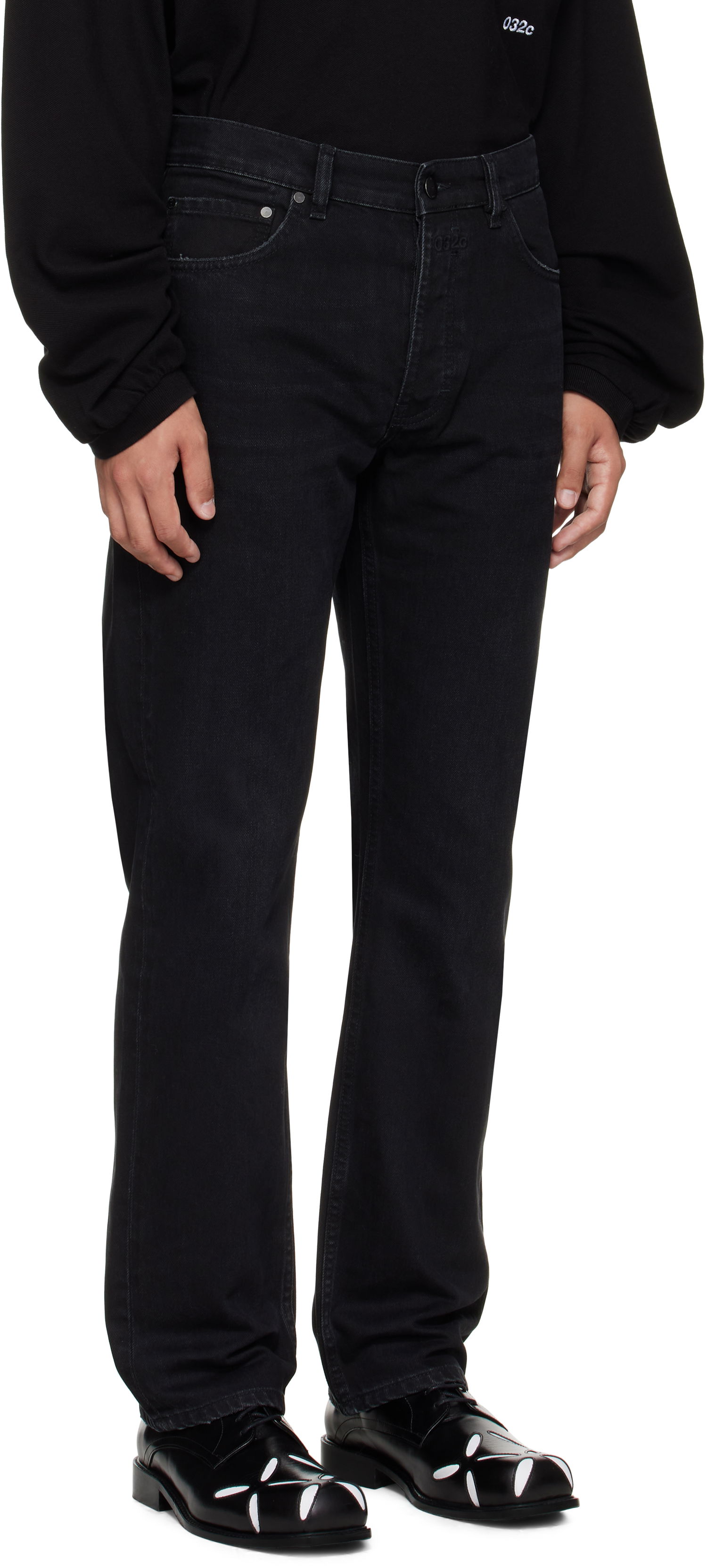 Jeans 032C 032c Down To Earth Straight Leg Jeans Sort | S25-URD-1021-050, 1
