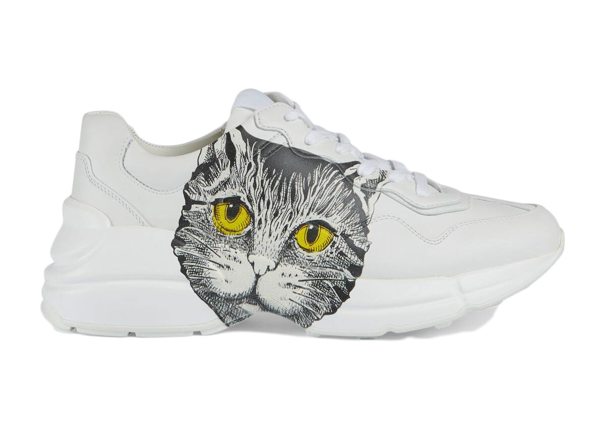 Sneakers og sko Gucci Rhyton 'Mystic Cat White' (W) Hvid | 583337 DRW00 9014, 0