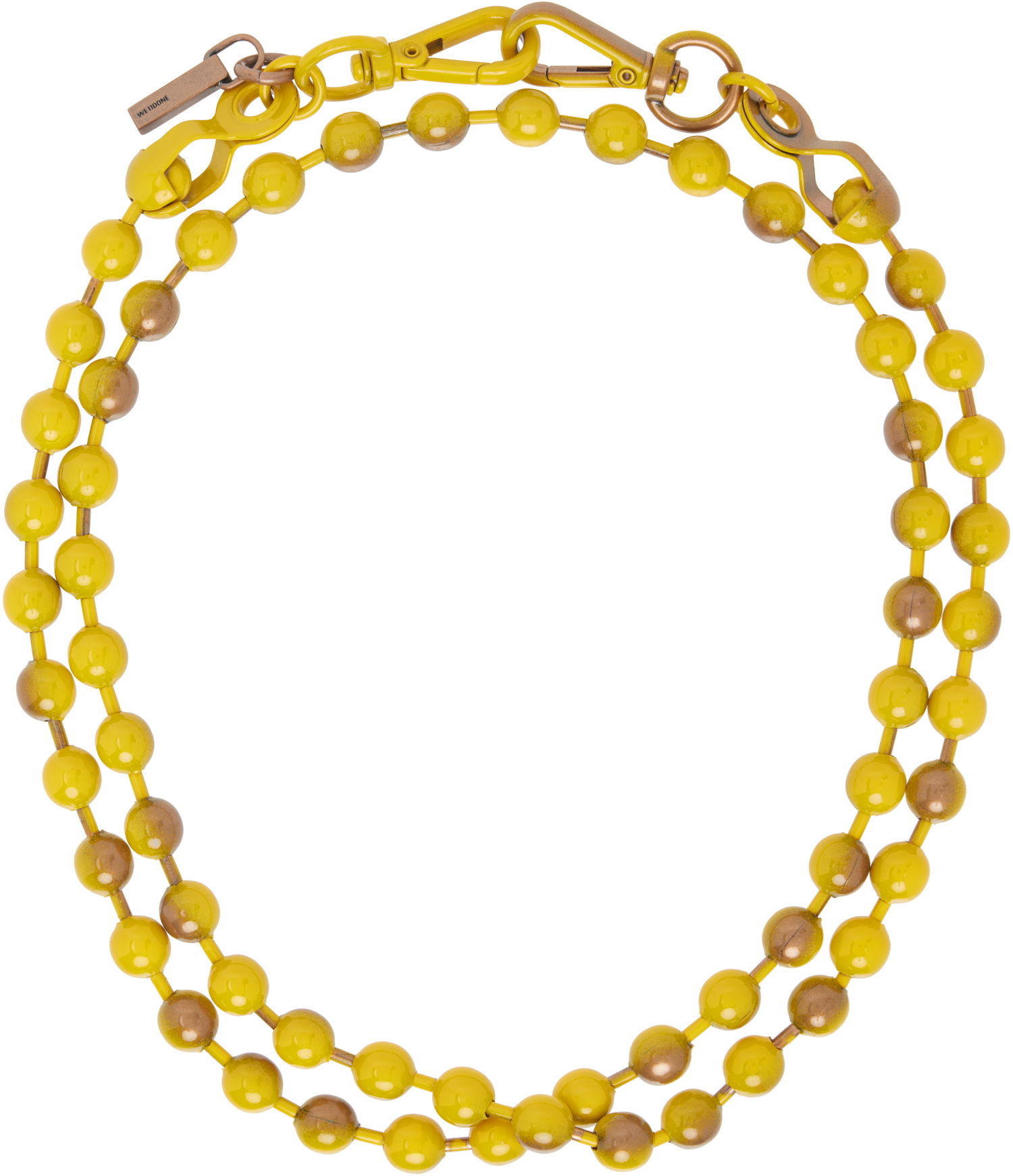 Halskæde We11done We11done Ball Chain Necklace Gul | WD-AJ0-25-588-U-YE, 0