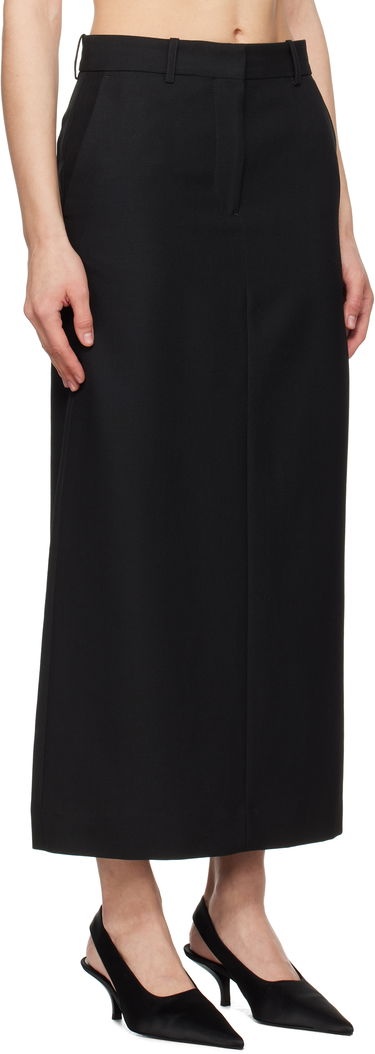 Nederdel TOTEME TOTEME Low-Waist Straight Maxi Skirt Sort | 251-WRB4288-FB0026, 1