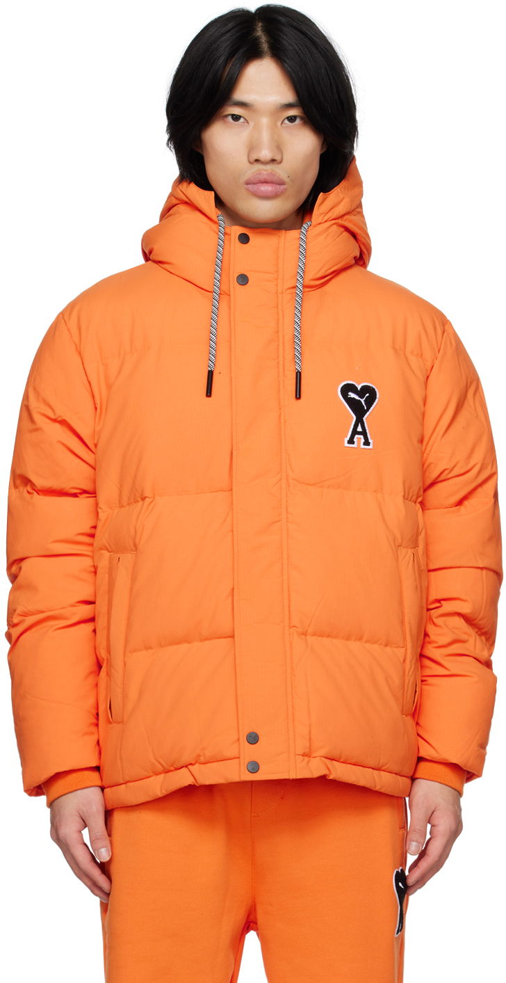 Puffer jakke AMI Puma x Puffer Jacket Orange | 535991, 0