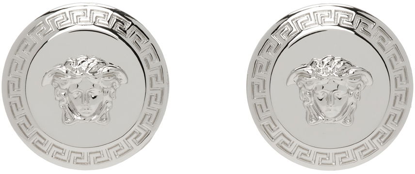 Øreringe Versace Silver Tribute Medusa Stud Earrings Metalisk | DG2G411_DJMT, 0