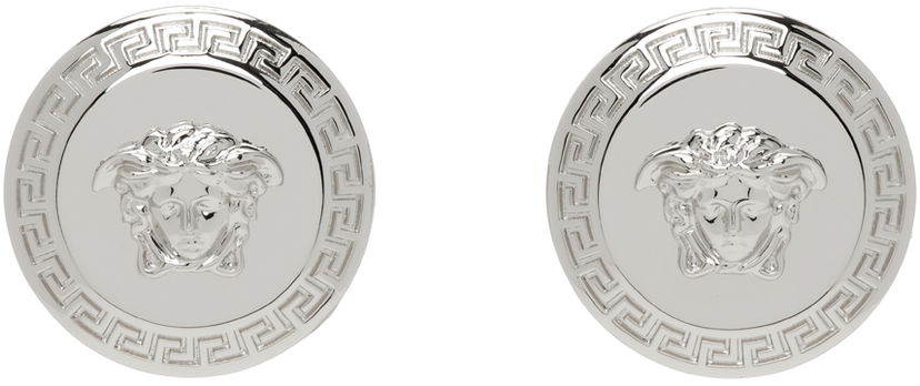 Øreringe Versace Silver Tribute Medusa Stud Earrings Metalisk | DG2G411_DJMT
