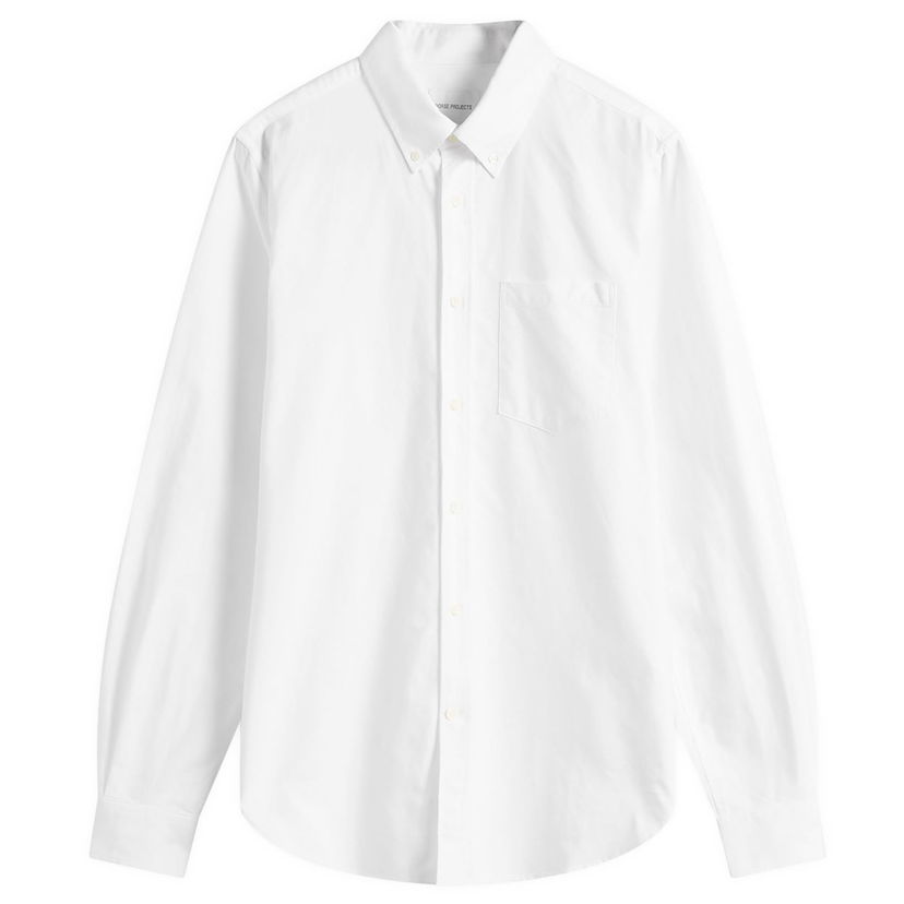 Skjorte NORSE PROJECTS Standard Oxford Shirt In White Hvid | N40-0805-0001