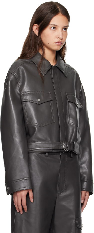 Jumpsuit Nanushka Nanushka Zaria Leather Jacket Grå | NW24FWOW37669, 1