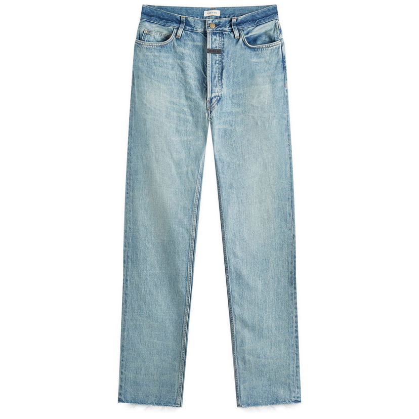 Jeans Fear of God Fear Of God 5 Pocket Straight Leg Jeans Size 30 Blå | FGE240-408DNM-409