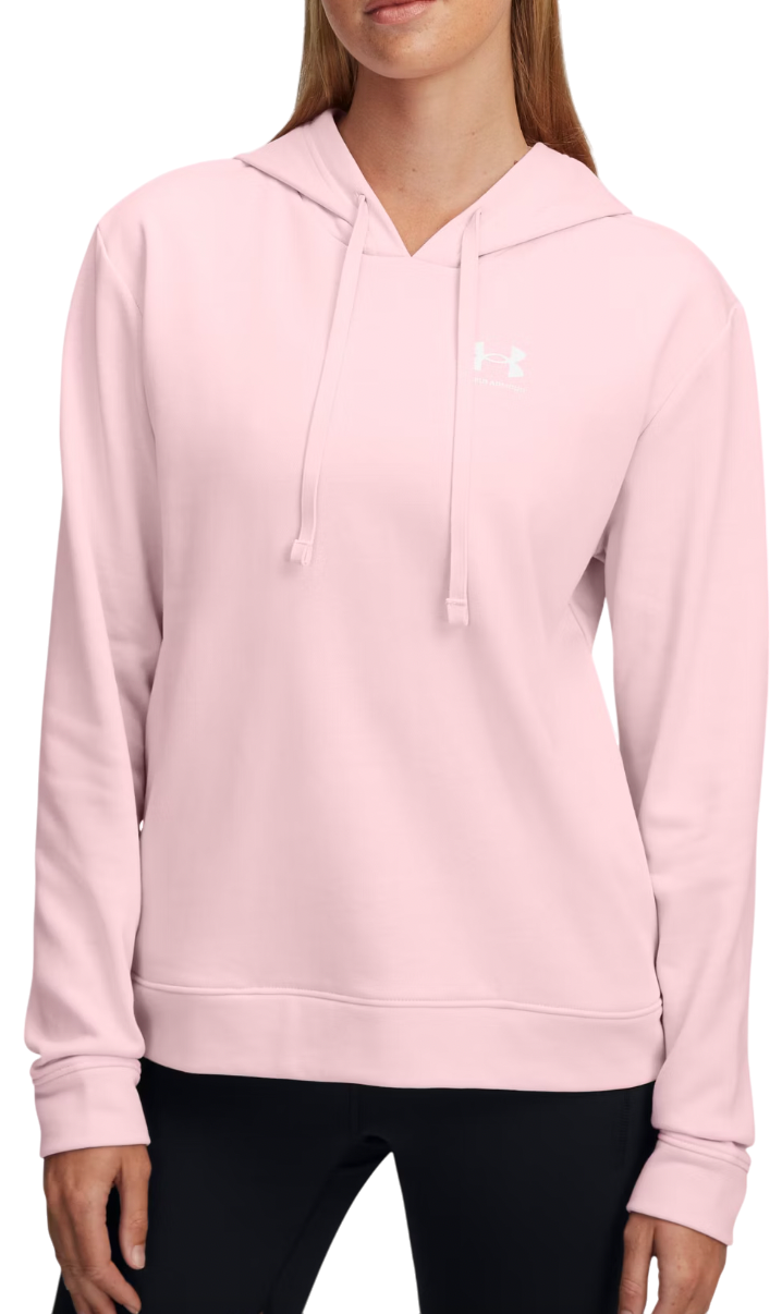 Sweatshirt Under Armour Rival Terry Hoodie Lyserød | 6005511-647