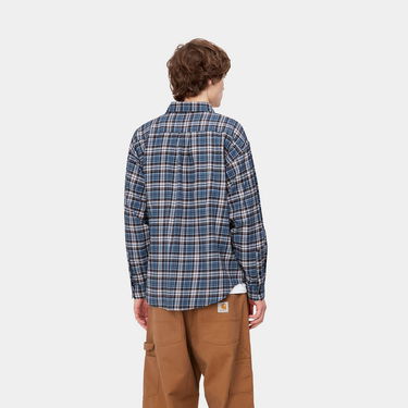 Skjorte Carhartt WIP L/S Yuma Shirt Blå | I031362_1EH_XX, 3