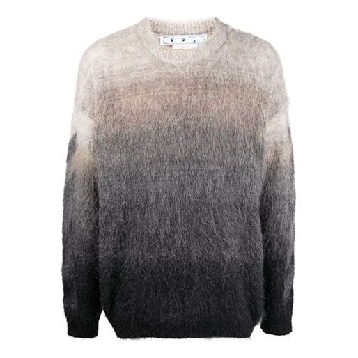 Sweater Off-White Off-White SS22 Round Neck Gradient Pullover Sweater Grå | OMHE098S22KNI0011710