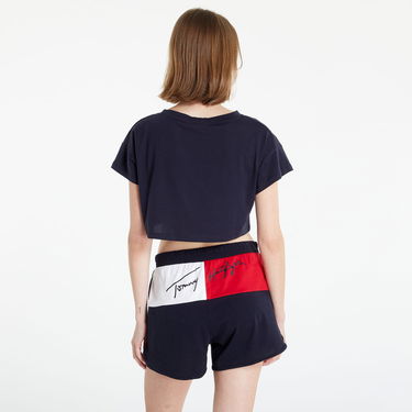 Crop top Tommy Hilfiger Cropped T-shirt Mørkeblå | UW0UW03467-DW5, 3