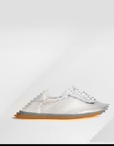 Sneakers og sko Dolce & Gabbana Saint Tropez Foiled Leather Hvid | CS2255A3H5780998, 0