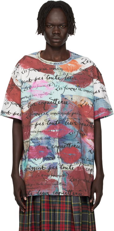 T-shirt Vivienne Westwood Vivienne Westwood Oversized Graphic Print T-Shirt Flerfarvet | 3G010018-J006F-, 0