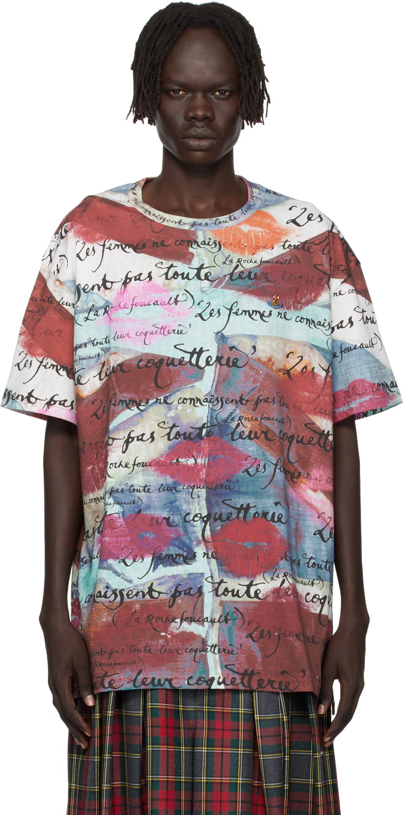 T-shirt Vivienne Westwood Vivienne Westwood Oversized Graphic Print T-Shirt Flerfarvet | 3G010018-J006F-
