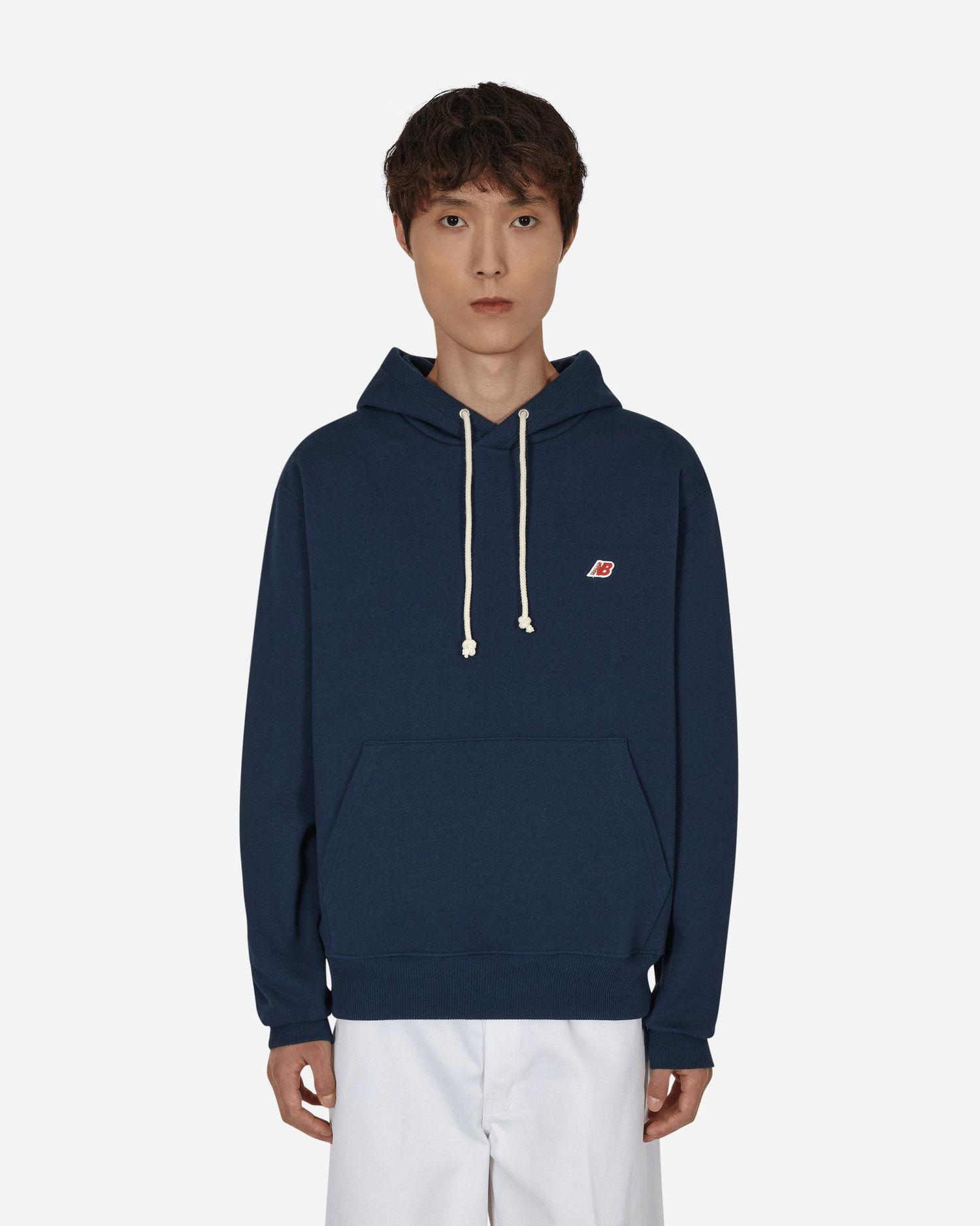 Sweatshirt New Balance MADE in USA Core Hooded Sweatshirt Mørkeblå | MT21540, 0