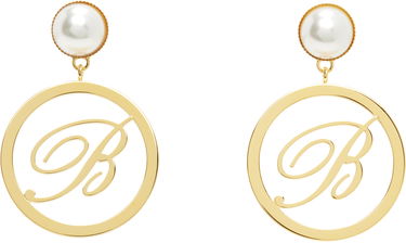 Øreringe Blumarine Blumarine Faux-Pearl Initial Earrings Metalisk | P522W326A, 0