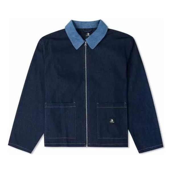 Jakke Converse Denim Shirt Jacket Blå | 10024867-A01