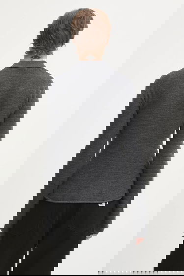 Polo skjorte GANNI Knitted Argyle Polo Top Grå | K2314, 2