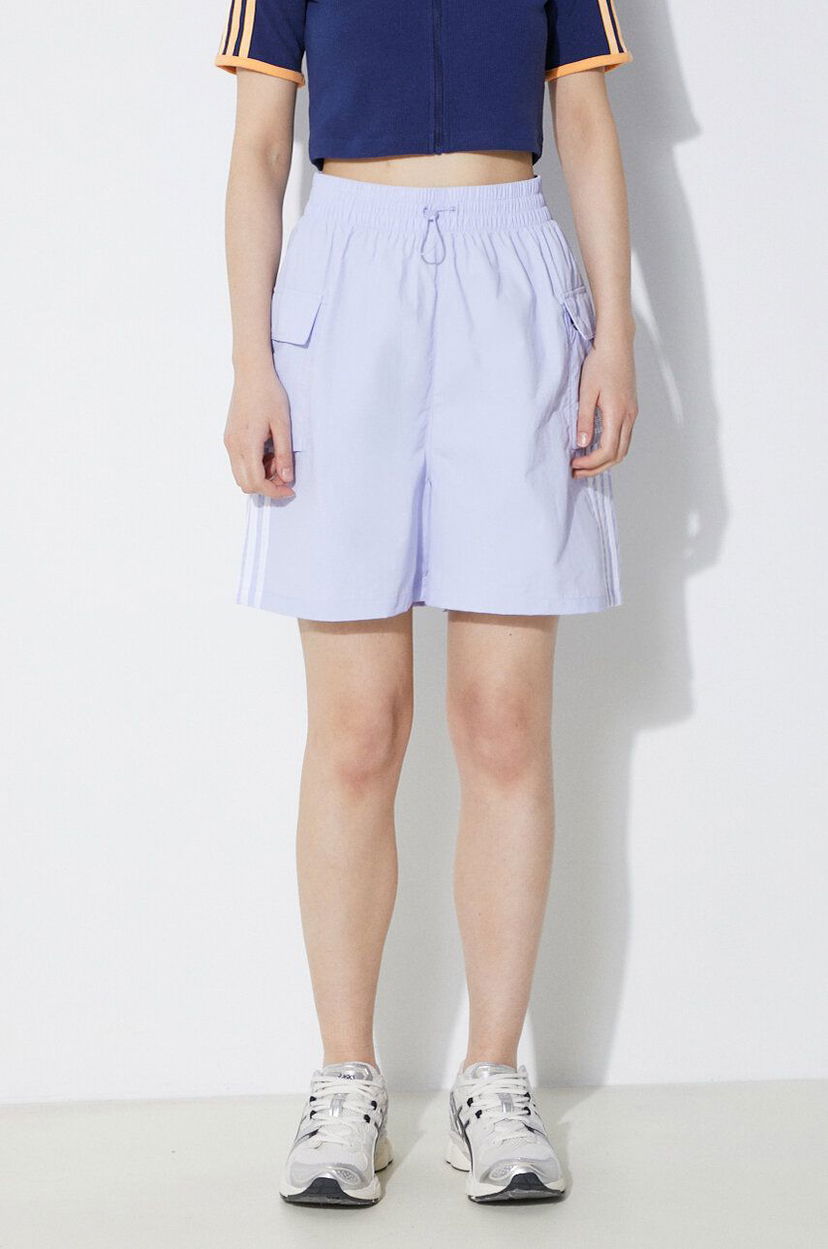 Shorts adidas Originals adidas Originals 3S Cargo High Waist Shorts Lilla | JH1075