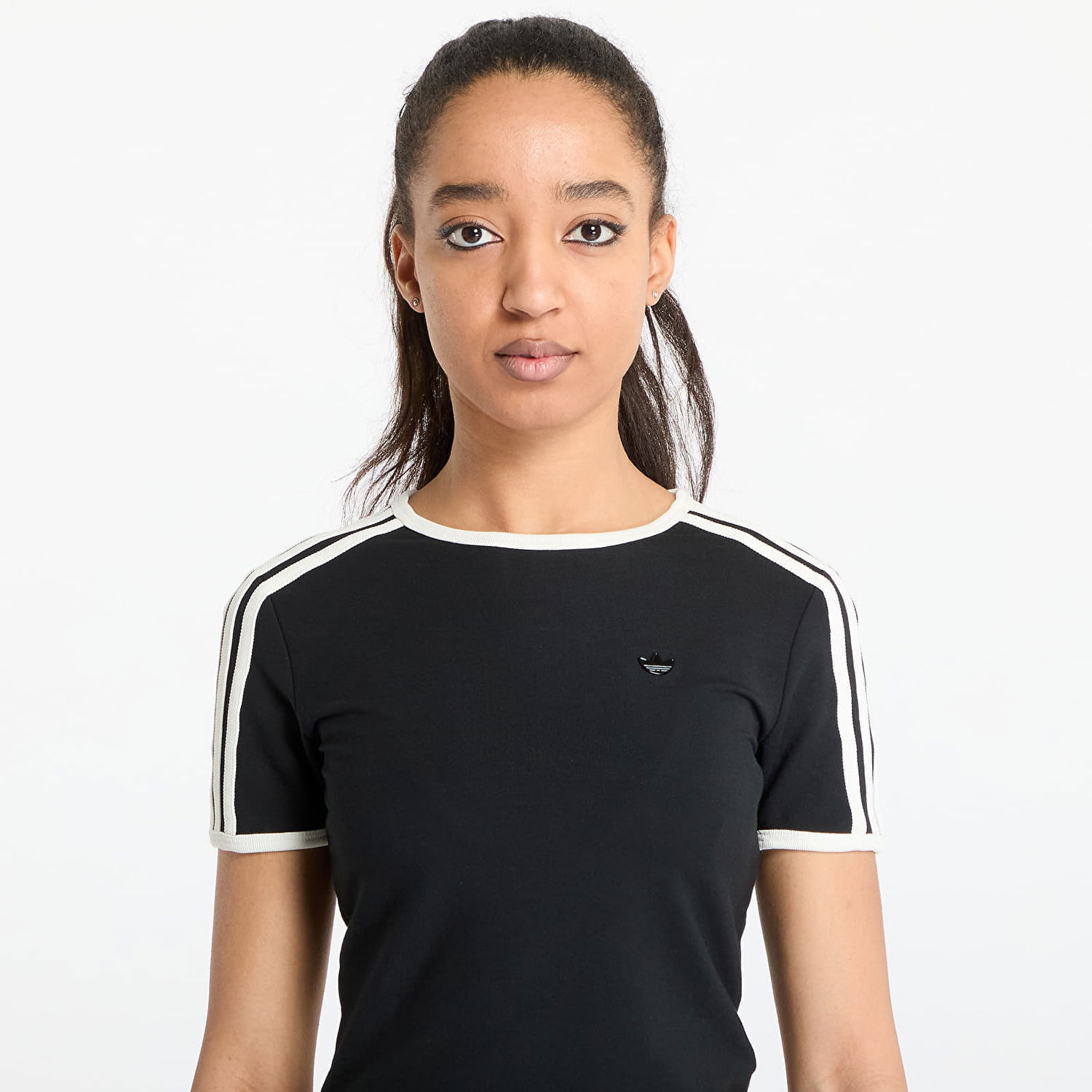 Krop adidas Originals Premium 3-Stripes Cali T-Shirt Sort | JD5468, 1