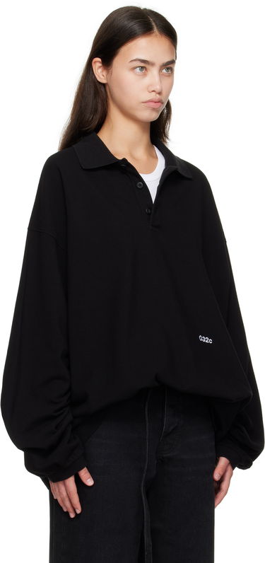 Polo skjorte 032C Speed Devil Long Sleeve Polo Sort | F25-URC-0479-050-W, 1
