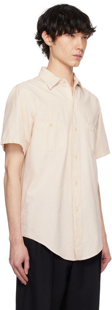 Skjorte Maison Margiela Maison Margiela Chambray Short Sleeve Shirt Beige | S50DR0010 M30022, 1