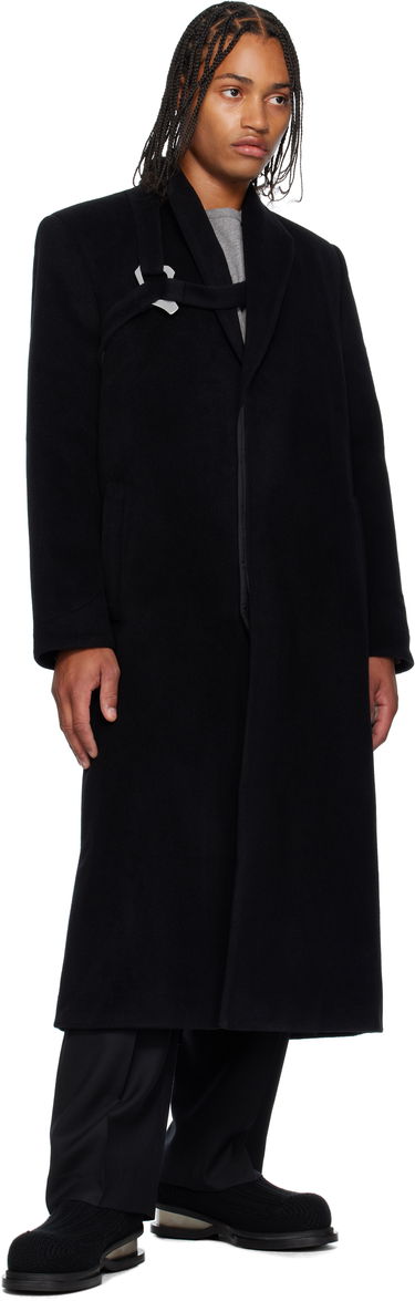 Frakker HELIOT EMIL HELIOT EMIL Titan Wool Coat Sort | AW25_M_01_013_BLK01, 3