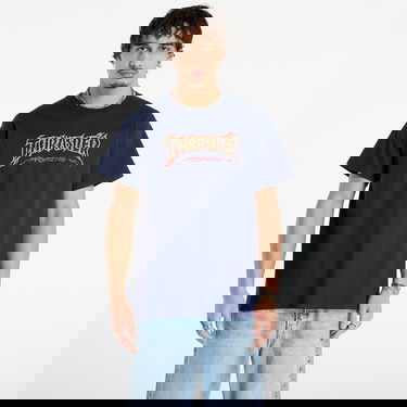 T-shirt Thrasher T-Shirt Thrasher Cracked by Exteenager Mørkeblå | 145774, 0