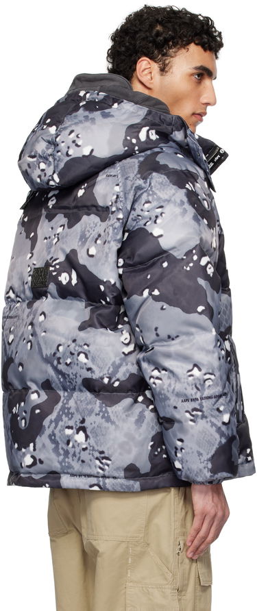 Puffer jakke AAPE by A Bathing Ape AAPE by A Bathing Ape Aape 29.5 Main Camo Down Jacket Grå | AAPDNM7666XXNBKG, 2