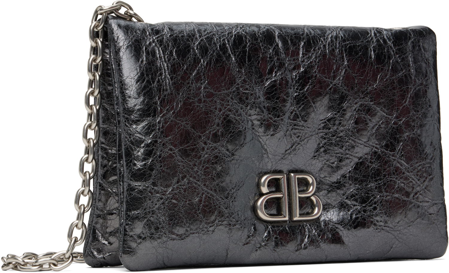 Skuldertaske Balenciaga Balenciaga Monaco Nano Chain Bag Sort | 810562 2AAYQ, 1