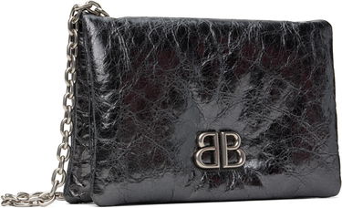 Skuldertaske Balenciaga Balenciaga Monaco Nano Chain Bag Sort | 810562 2AAYQ, 1